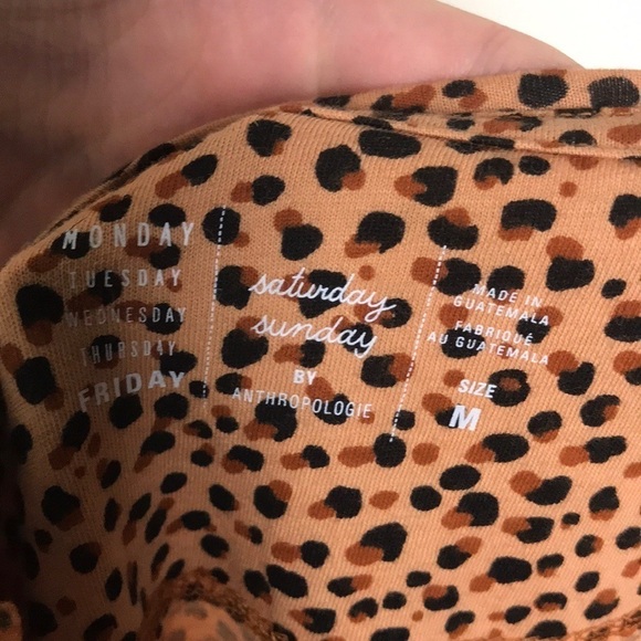 Anthropologie Saturday Sunday Merci Leopard Tee - Picture 5 of 7